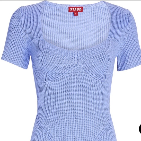 NWT STAUD Buxton Top Perriwinkle Size Small - Picture 3 of 6